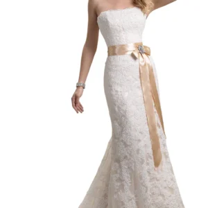 Karena Royale by Maggie Sottero Size 4 Ivory Over Light Gold
